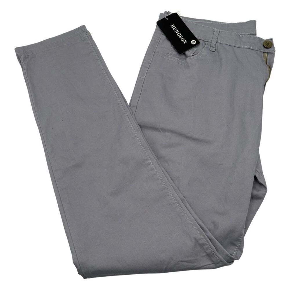NEW - HUNGSON men's pants light gray - SIZE 38